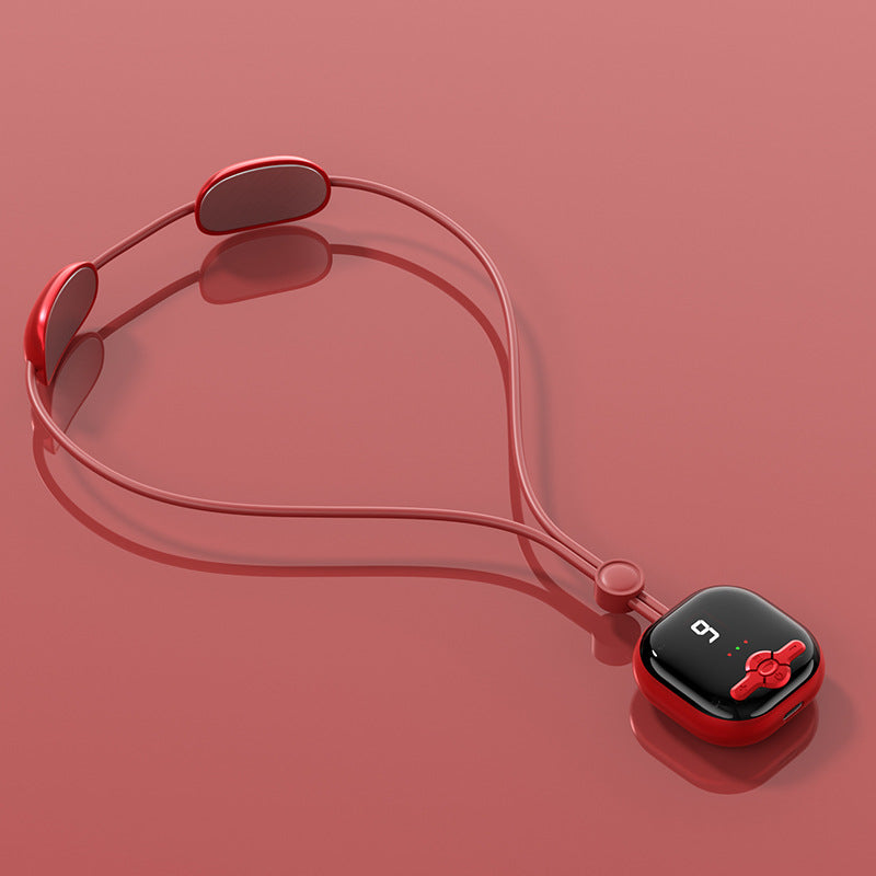 Mini Portable Hot Compress EMS Neck Massager