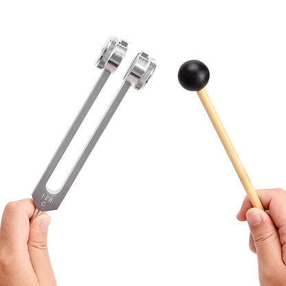 128 Hz Tuning Fork Set For Healing Chakra,Sound Therapy,Reliever Stress